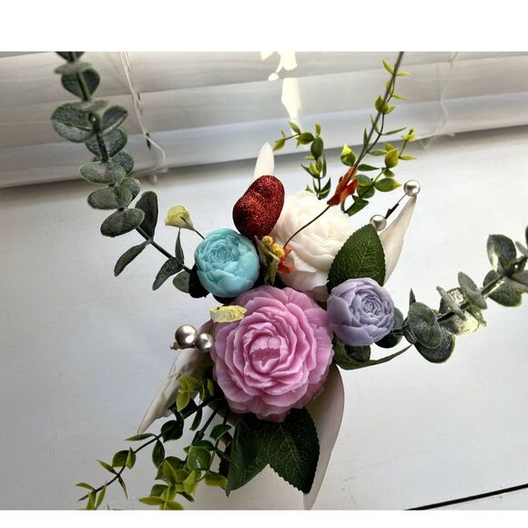 Handmade Goat's Milk Soap Flower Bouquet/Birthday/Mother’s Day/Easter/Spring - Picture 4 of 5